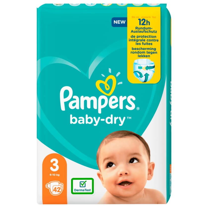 Pampers Baby-Dry Windeln Gr.3 6-10kg 42 Stück